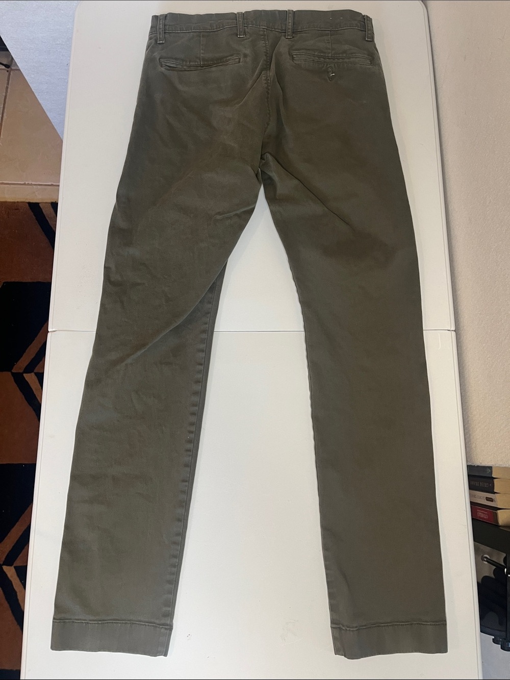 J. Crew slim 484 Olive Green Chino Pants - Picture 3 of 3